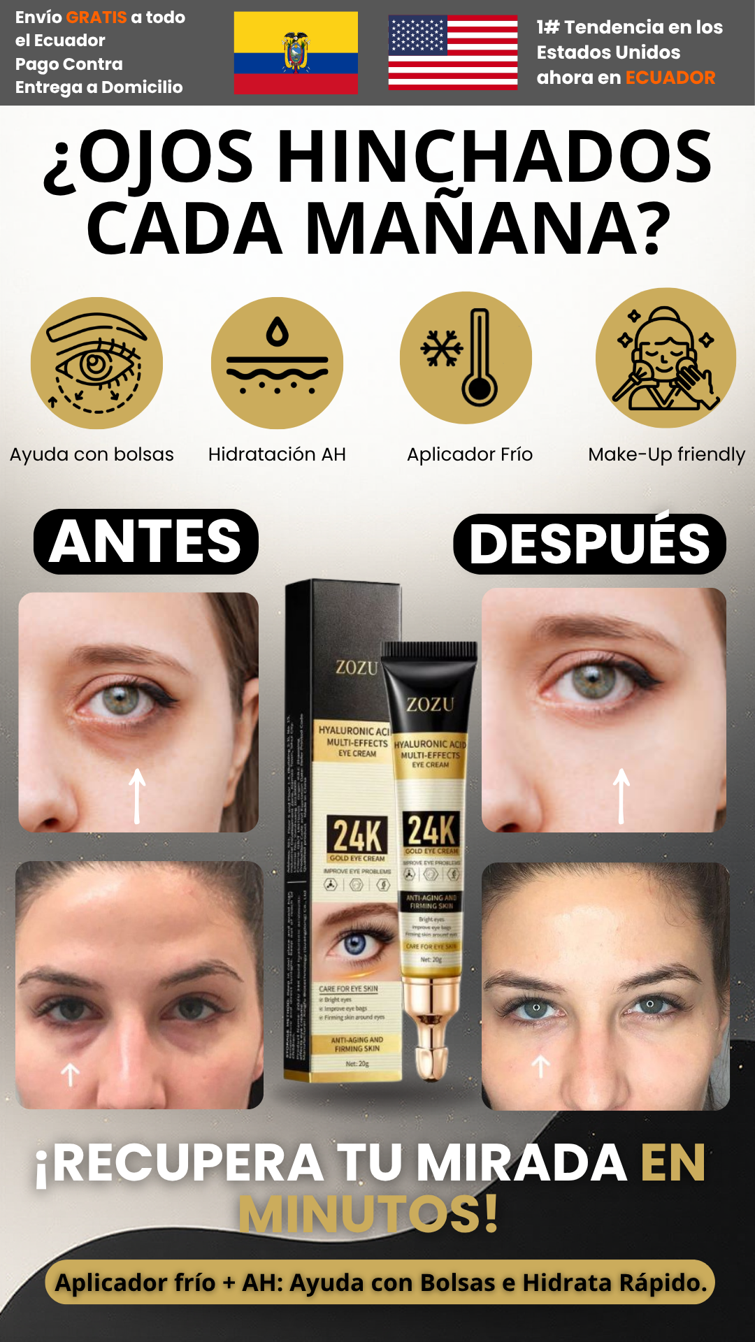 ColdGlow™ ¿Ojos Hinchados Cada Mañana?