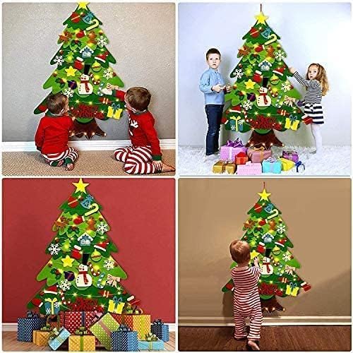 Árbol de Navidad de Fieltro + Luces Gratis