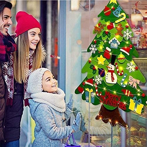 Árbol de Navidad de Fieltro + Luces Gratis