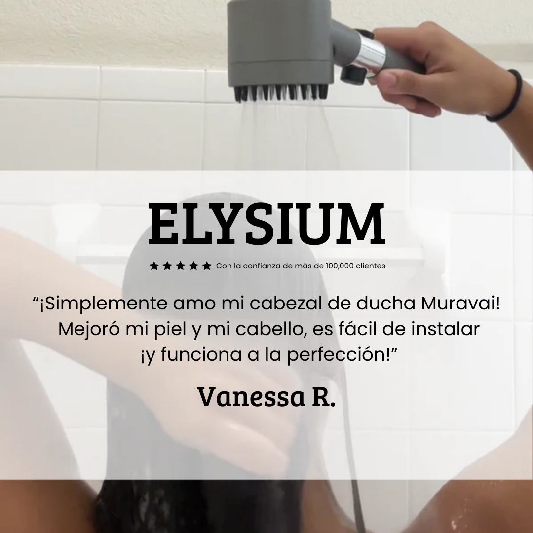 Elysium™  Cabeza de ducha con filtro 2x1